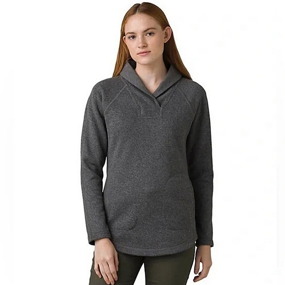 Prana "Ziller Tunic" Wool Blend Sweater Heather Grey Gray | Women's Size M